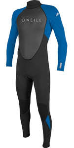 2023 O'Neill Youth Reactor II 3/2mm Back Zip Wetsuit BLACK / OCEAN 5044