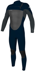 2022 O'neill Men's Epic 4/3mm Chest Zip Wetsuit 5354 - Abyss / Gunmetal