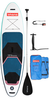 2022 Ohana 10'6" Paquete Stand Up Paddle Board Surf Inflable Para Freeride - Remo, Tabla, Bolsa, Bomba Y Leash