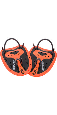 2023 Orca Flexi High Visibility Swim Paddles HVBQ0054 - Orange