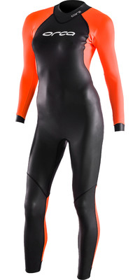 2022 Orca Womens Core Hi-Viz Open Water Swim Wetsuit LN674601 - Black / Hi-Vis