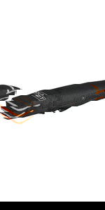 2022 Prolimit Kitesurf Twin Tip Combo Board Bag 03330 - Zwart / Oranje