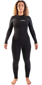 ROXY Womens Prologue 5/4/3mm Back Zip GBS Wetsuit Thermal Warm Heat Layer Layers Cloud Black Powdered Grey Sunglow