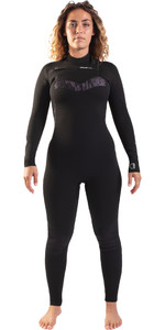 2023 Gul Womens Response Echo 3/2mm Chest Zip Wetsuit RE1328 - Black
