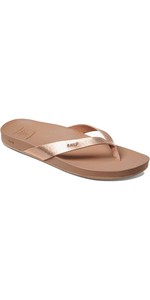 Chanclas Para Mujer 2022 Reef Cushion Court Oro Rosa Rf0a3fds