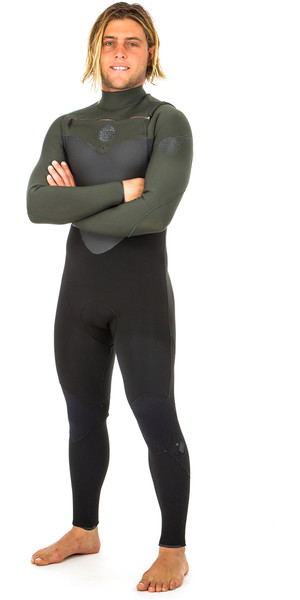 2019 Rip Curl Flashbomb 4 / 3mm GBS Chest Zip Muta NERO / VERDE WST7NF