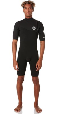 2024 Rip Curl Mens E-Bomb 2mm Zip Free Shorty Wetsuit WSP3AE - Black