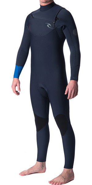2019 Rip Curl Dawn Patrol 4 / 3mm poitrine combinaison zippée BLUE WSM7CM