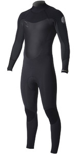 2018 Rip Curl Dawn Patrol 3 / 2mm GBS Tilbage Zip Wetsuit BLACK WSM7DM