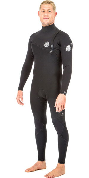 2019 Rip Curl Flashbomb 3/2mm Zip Free Wetsuit BLACK WSM8RF