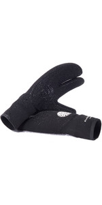 2022 Rip Curl Flashbomb 5/3mm 3 Finger Gloves WGLYEF - Black