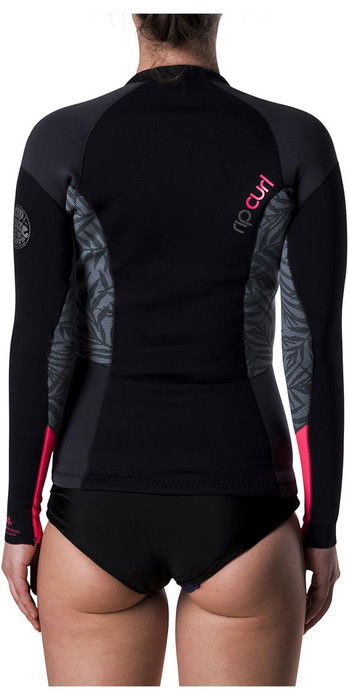 Rip Curl Dame Dawn Patrol 1 5mm Langermet Neo Jakke Neon 2019 Rip Curl Damer Dawn Patrol 1 5mm Langermet Neopren