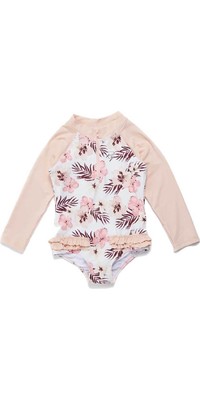 2021 Rip Curl Toddler Long Sleeve UV Sun Suit WLYYEF - Pink