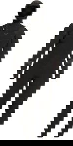 2020 Roxy Damen Syncro 5/4/3mm Kapuze Chest Zip Neoprenanzug Erjw203006 - Schwarz / Jet Black