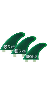 2024 Slice Ultralight Hex Core S3 Fcs Compatible Ailerons De Planche De Surf Sli-01 - Vert