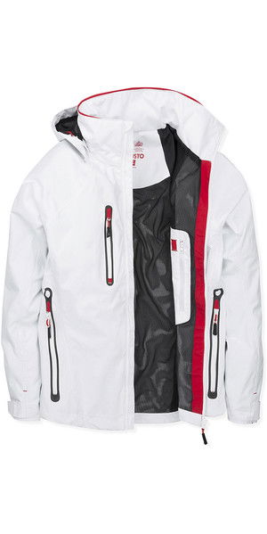 2019 Musto Womens Sardinia BR1 Jacket White / True Red SWJK017
