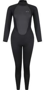 2022 Typhoon Women's Storm5 5/4mm Back Zip Neoprenanzug 251010 - Schwarz