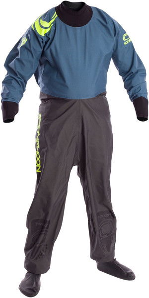 2019 Typhoon Junior Rookie Drysuit Neoprene Seals Grey / Teal 110172