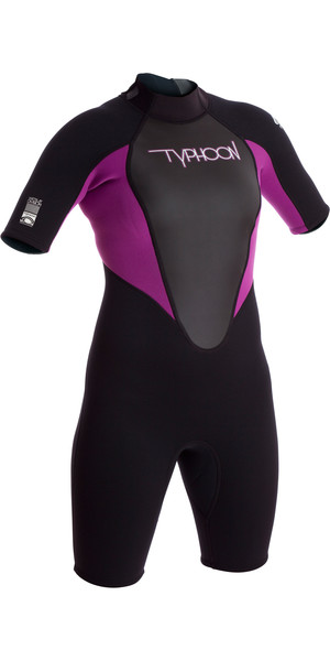 2019 Typhoon Womens Storm 3 / 2mm Shorty muta iris / nera 250891