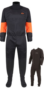 2022 Typhoon Roan Hinge Zip Drysuit & Underfleece 100184 - Orange / Graphite