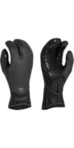 2023 Xcel Drylock 5mm Neopreen Handschoenen Met 3 Vingers Acv57387 - Zwart