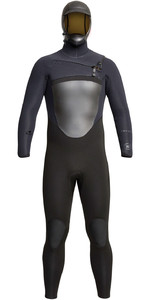 2021 Xcel Mens Drylock 5/4mm Hooded Chest Zip Wetsuit XW21MC54DH20 - Black
