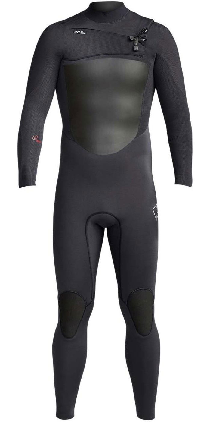 2021 Xcel Mens Infiniti 3/2mm Chest Zip Wetsuit MR323Z19 Black