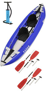2021 Z-pro Tango 200 Kayak Hinchable 1-2 Personas Ta200 Azul + 2 Remos Gratis + Bomba