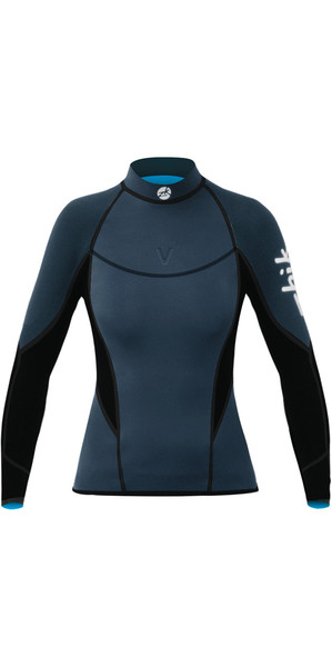 2019 Zhik Mujeres Microfleece V 1mm neopreno manga larga Top NAVY DTP0520W