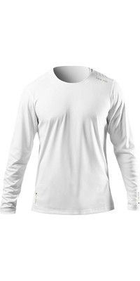 2023 Zhik Hombre Zhikdry Uv Active Camiseta De Manga Larga Atp0070 - Blanco