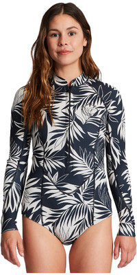 2023 Billabong Womens Salty Dayz 2mm Long Sleeve Front Zip Shorty Wetsuit ABJW400100 - In Paradise