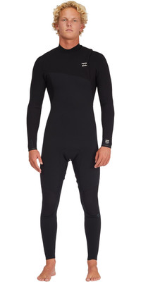 2023 Billabong Dos Homens Furnace Natural 3/2mm Zip Free Wetsuit Abyw100183 - Preto