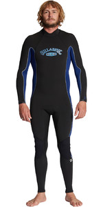 2023 Billabong Uomini Absolute 3/2mm Flatlock Back Zip Muta Abyw100211 - Dark Royal