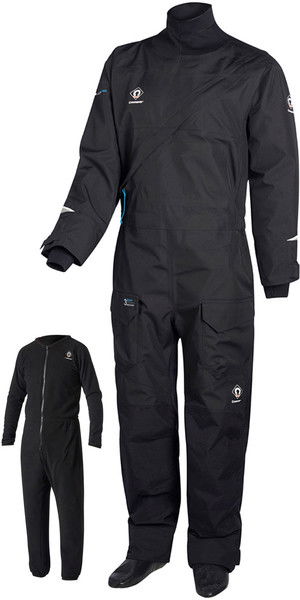 2019 Crewsaver Atacama Pro Drysuit INCLUDING UNDERSUIT BLACK 6556
