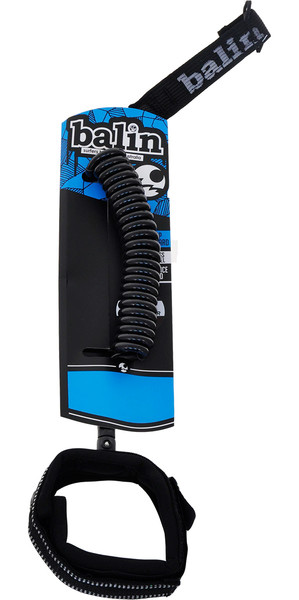 Balin Downwinder Coil 8mm Doble giratoria tobillo SUP correa de 6 pies negro