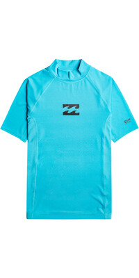 2024 Billabong Bambino Da Ragazzo Wave All Day Short Sleeve Lycra Vest EBBWR00101 - Bright Blue