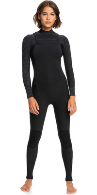 2023 Roxy Womens Swell Series 3/2mm Chest Zip Wetsuit ERJW103122 - Black