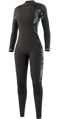 2021 Mystic Frauen Geblendet 5/3mm Chest Zip 210078 Wetsuit - Schwarz