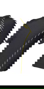 2019 Nookie Thermal Base softcore korte mouw top zwart / geel TH50