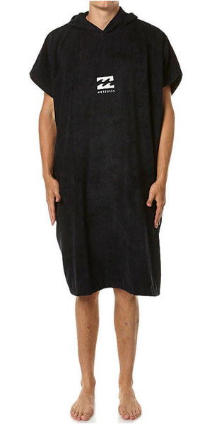 2018 Billabong Mens Vader à capuchon changeant Robe / Poncho NOIR U4BR03