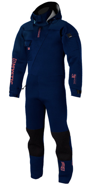 2018 Mystic Vulcanic 4mm Neopren- Drysuit Reißverschluss Drysuit NAVY 140005