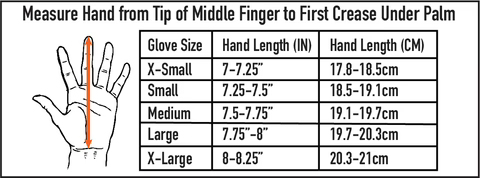 Solite Gloves 0 Size Chart