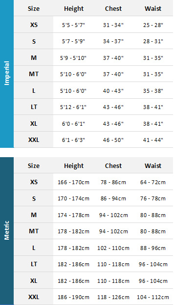 Palm Mens Wetsuits 19 0 Size Chart
