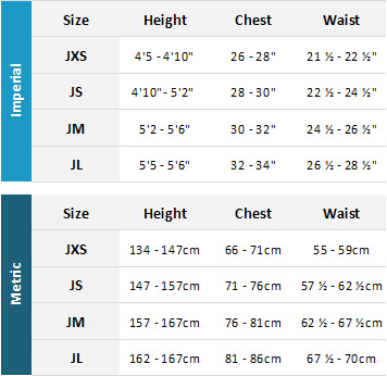 Gul Junior Drysuits 19 0 Size Chart