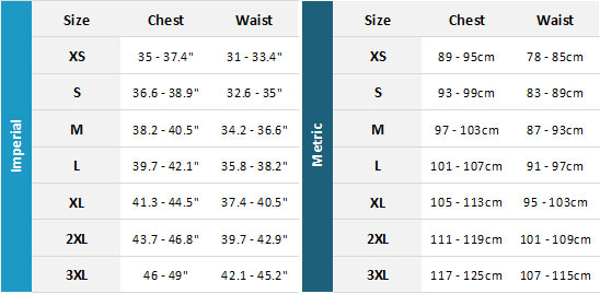 Jobe 4-Buckle Impact Vest 19 0 Size Chart