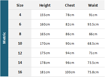 Peak Womens Wetsuits 22 Womens Size Chart