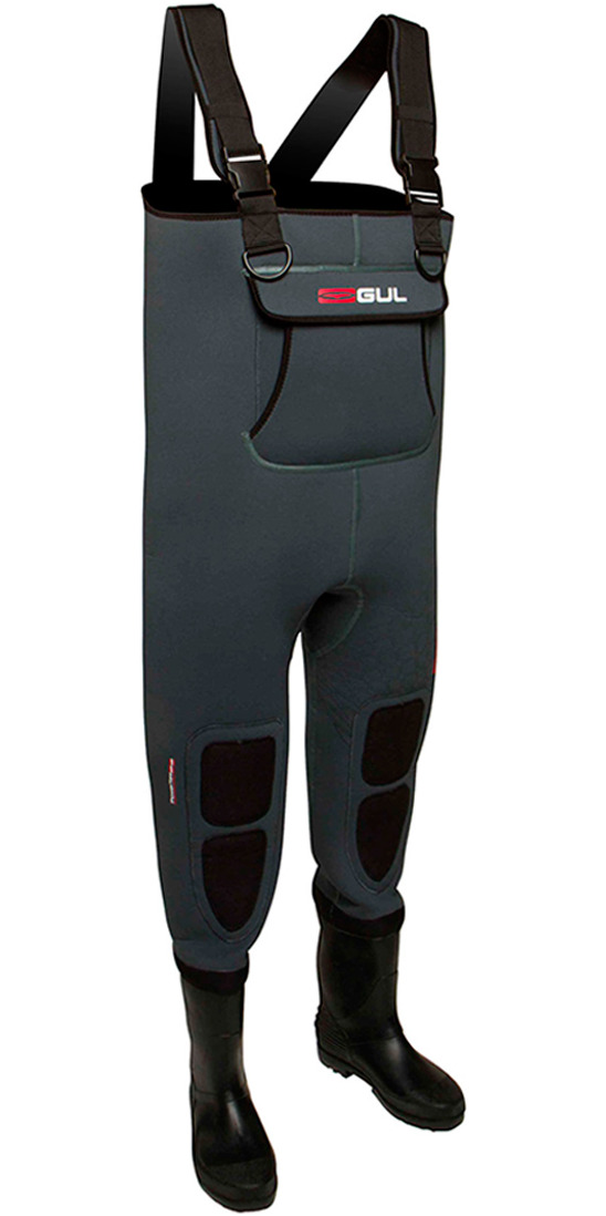 Gul 4mm Neoprene Bootfoot Chest Waders in GREY WD0001 - Sailing